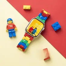 Apple Watch用ベルト レディース レジン ブロックカラー ポップ キュート スポーツ 夏 上品