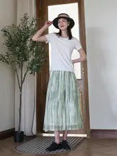 ZAN 新作 シルク Aラインスカート【夏用・ミディ丈・シンプルデザイン】
