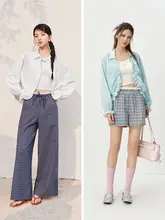 夏用長袖シャツ【UVカット・冷感素材・オーバーサイズ・くしゅくしゅ袖・ドローストリング仕様】