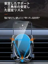車載用スマートフォンホルダー【エアコン吹き出し口取り付け・ナビ用】