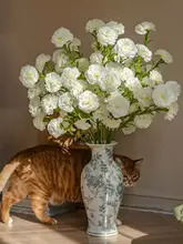 高級感漂うアートフラワー カーネーションの花束【リビング・ダイニングテーブル装飾用】
