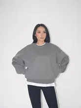 極上の柔らかさのラウンドネックプルオーバーセーター【厚手・多色展開】