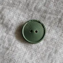 山毛榉木製グリーンボタン【15mm・凸面デザイン】