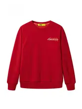 秋冬用 メンズボア入りクルーネック長袖スウェットシャツ【ゆったりシルエット・スポーツウェア】