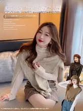 レースメッシュインナーシャツ【薄手・白・ハイネック・フリルデザイン】（セットアップ対応）