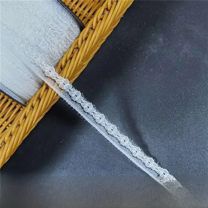 無弾性レースエッジ【幅1.2cm・麻ひも・手作り用刺繍素材】