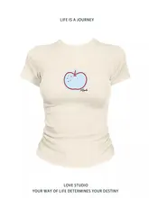 フィット感抜群の女性用ショートスリーブTシャツ【ウエストシェイプ・カジュアルスタイル】