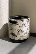 フランス風レトロリビングルーム用ゴミ箱【高級感ある大容量・家庭用・寝室・オフィス】
