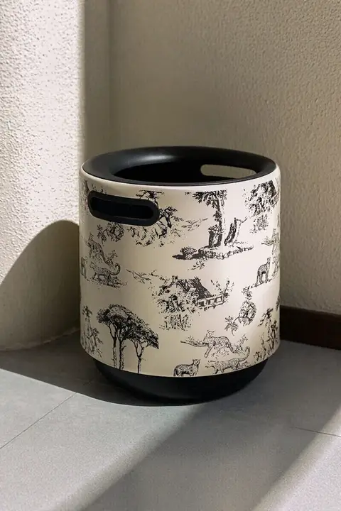フランス風レトロリビングルーム用ゴミ箱【高級感ある大容量・家庭用・寝室・オフィス】