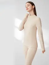 男女兼用 高級感ある秋冬用保温インナー【桑蚕絲入り・ハイネック・極上の柔らかさ】（セットアップ対応）