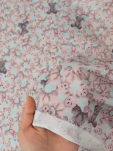ダブルガーゼのコットン生地【肌触りが良い・可愛いクマ柄・子供服用】