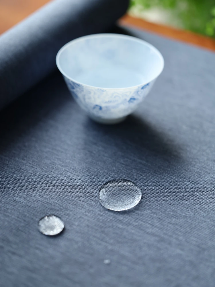 防水仕様の中式茶席用テーブルマット：多色展開で空間の雰囲気を演出