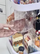 有孔ボード ディスプレイラック 360度回転 卓上 多段 コンパクト アクスタ フィギュア バッジ グッズ 収納