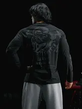 MUSCLE DOG 秋冬用 メンズトレーニングTシャツ【クール感・速乾・長袖】