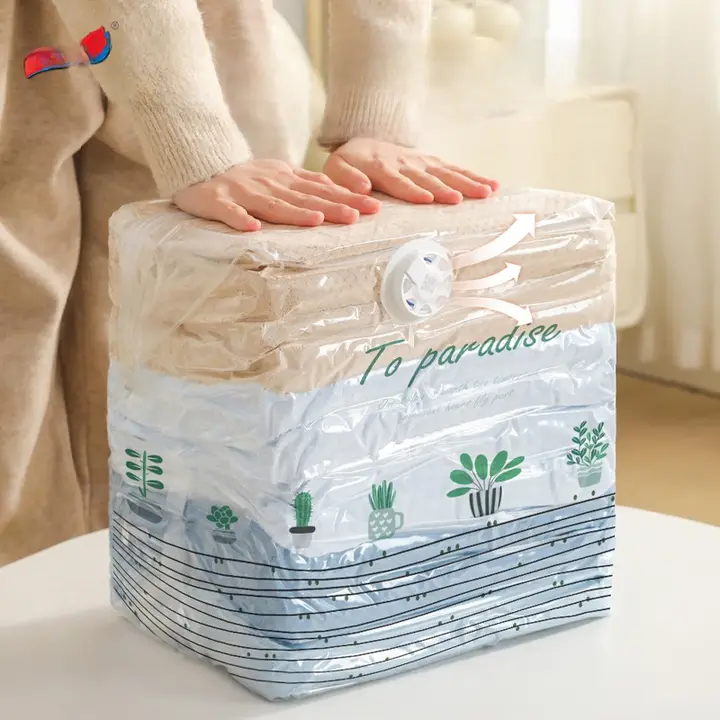 TAILI 真空圧縮袋【衣類・布団収納用・空気抜き不要・旅行用】