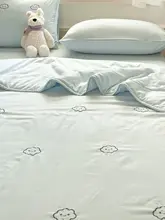 夏用涼感ベッドカバー【薄手・洗える・子供用・シングルサイズ】（セットアップ対応）