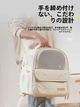 通気性抜群のペット用リュックキャリーバッグ【春夏・猫・犬対応・軽量・バッグ型】