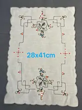 上質なコットン製 テーブルマット【滑り止め・耐磨耗・手作り刺繍デザイン】