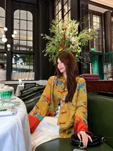 高級感漂う刺繍入りオープンカーディガン【春秋対応・女性用・中華風】