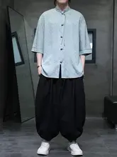 中国風ジャガードアイスシルク半袖シャツ