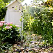 アイアン製バラと月季の花柱【屋外用・庭園・植物攀爬支架】