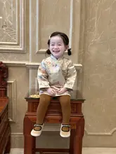 春季新作 女の子用中華風ワンピース【旗袍風・華やかなデザイン・漢服スタイル】