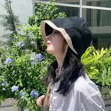 レディース 夏用大きなつばのハット【カラーコンビネーション・UVカット・登山用】