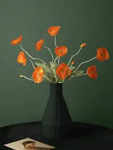リアルな造花小花束【インテリア装飾・リビング・テーブル用・ひなげし】