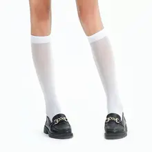 ふくらはぎソックス女性jk制服夏中半チューブソックス