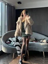ワンピース レディース オフショルダー ファー切り替え タイト ミニ丈 セクシー 「ChiclyNana」