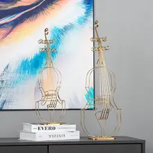 北欧風 シンプルな小提琴のインテリア飾り【創意音符デザイン・リビング用】