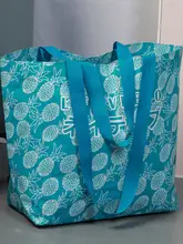 北欧風 シンプルなデザインの大容量エコバッグ【二つ手持ち・収納便利】