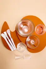 美容面膜用ガラスボウル【大容量・調理用ブラシ・スパ用】