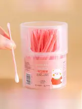 100本入り 二合一耳かき綿棒【大人用・耳掃除とメイク用・クリーニング】