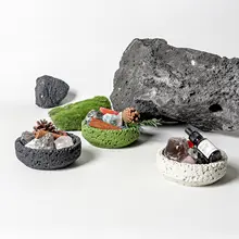 欧風デザインの火山石アロマプレート【手作り・インテリア装飾・高級感】