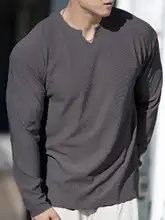 メンズ 秋用 ラウンドネック スポーツ長袖Tシャツ【280gストレッチ素材・トレーニング用・パッド付き】