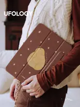 iPadケース マグネット式 フルカバー ペンシルホルダー 梨柄 秋冬 iPad Air iPad Pro iPad mini 「Ufology」