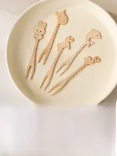 使い捨て木製フルーツフォーク【子供用・食品グレード・竹製】