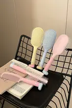 かわいいエアクッションブラシ【携帯用・長髪向け・マッサージ機能】