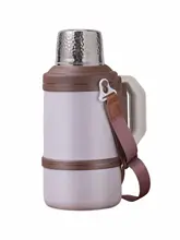 大容量ステンレス保温ボトル【アウトドア・持ち運び便利・男性用】