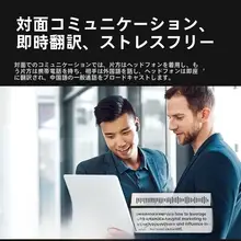 AI音声翻訳機能付き多言語イヤフォン【中英翻訳・オフライン会議用】