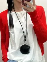 マグネット付きレザーイヤフォンポーチ【ネックストラップ・ミニキーケース・アクセサリー】