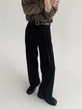白色ストレートパンツ メンズ【高級感・ドレープ・ウエストハイ・カジュアル・ゆったり】