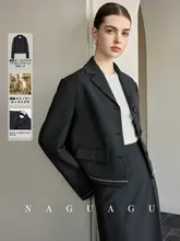 春季通勤に最適！ノーウールとライカ混合のスーツ【女性用・ジャケット＋パンツ】（セットアップ対応）