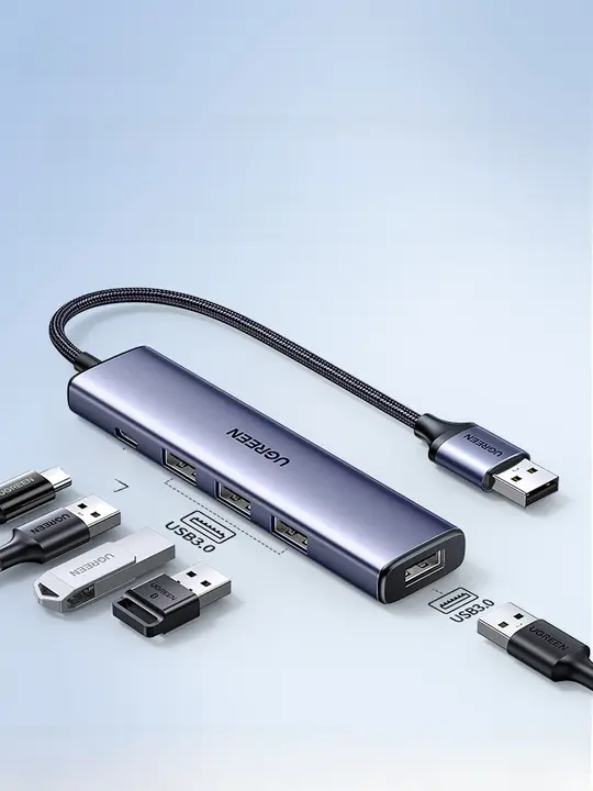 USB拡張ハブ【Type-C対応・多ポート・外付けUSB機器用・電源供給機能付き】