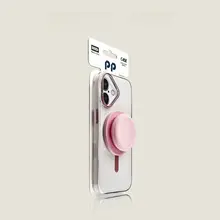 ブラックマグネット式エアバッグスタンド【透明ケース・防落下対応・華為Mate70pro/Pura8070Ultra/荣耀magic8pro兼用】