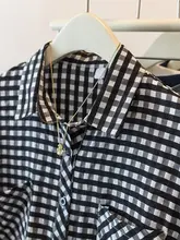レディース 大きいサイズ ルーズフィット ビンテージ風 チェック柄 半袖  シャツ【夏用・体型カバー・快適な着心地】