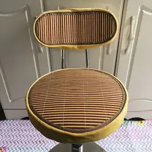 円形スツールカバー【背もたれ付き・座布団・昇降式椅子用・バースツール用】（セットアップ対応）