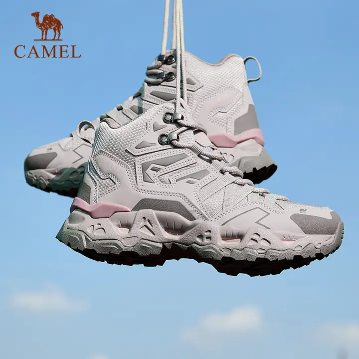Camel 防水防滑の登山靴【レディース・アウトドア・ハイキング用・耐摩耗性】