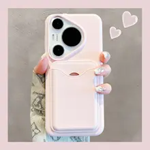 液体シリコンカードホルダー付きマグネット式スマホケース【全包・衝撃吸収・華為対応】